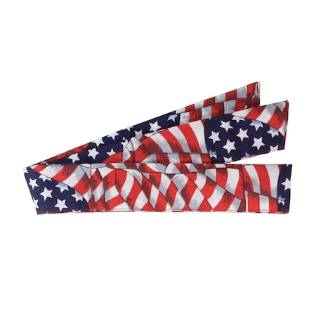 Pip EZ-Cool Evaporative Cooling Bandana, Material: 65% polyester 35% cotton poplin, Color: Patriot PIN393-100-PAT